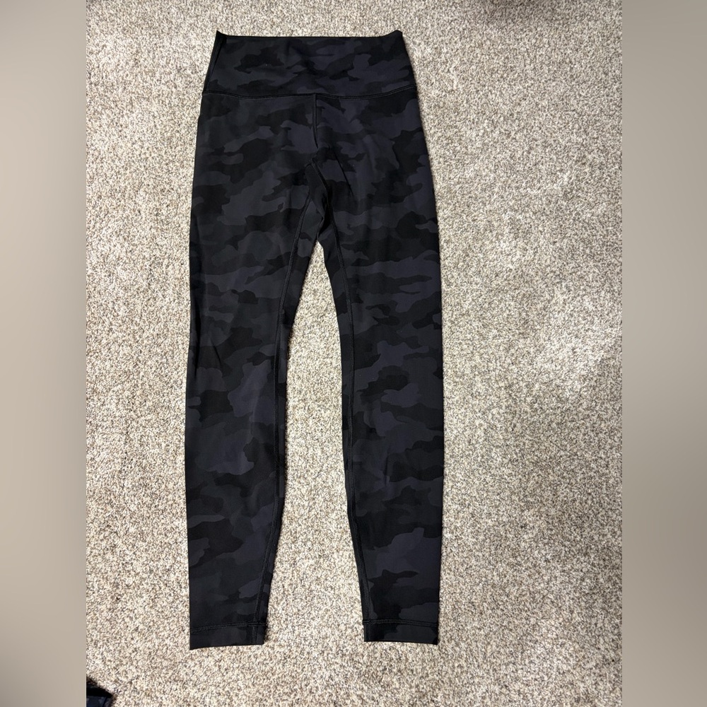 Lululemon Black Grey Camo Leggings